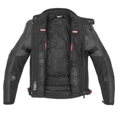 SPIDI VENT PRO YAZLIK FİLE DERİ CEKET SİYAH