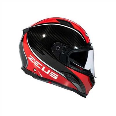 ZEUS KASK/ZS-1800B GLOSS CARBON AM9 RED