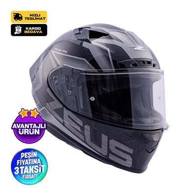 ZEUS KASK/ZS-826 PEARL BLACK BK3 SILVER