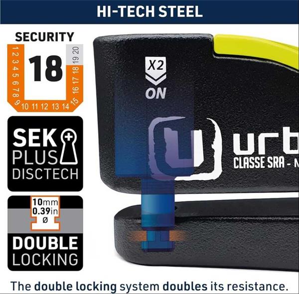 URBAN SECURITY UR10 ALARMLI DİSK KİLİDİ