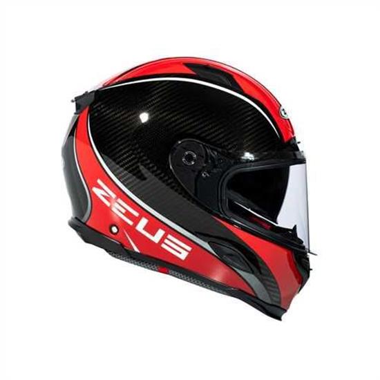 ZEUS KASK/ZS-1800B GLOSS CARBON AM9 RED