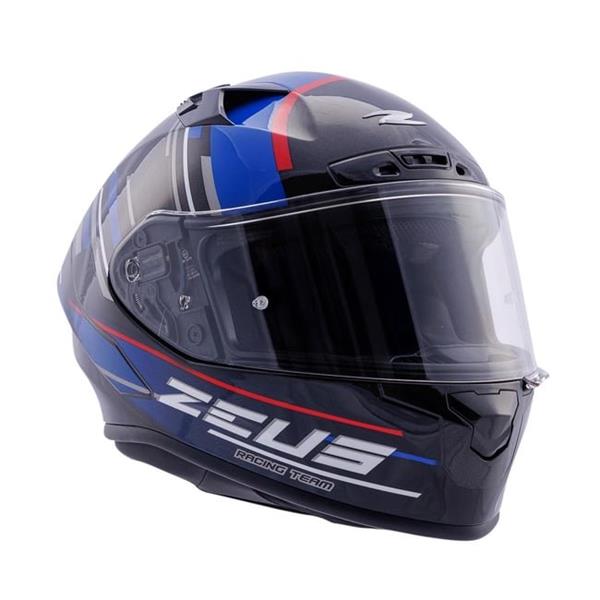 ZEUS KASK/ZS-826 PEARL BLACK BK15 BLUE