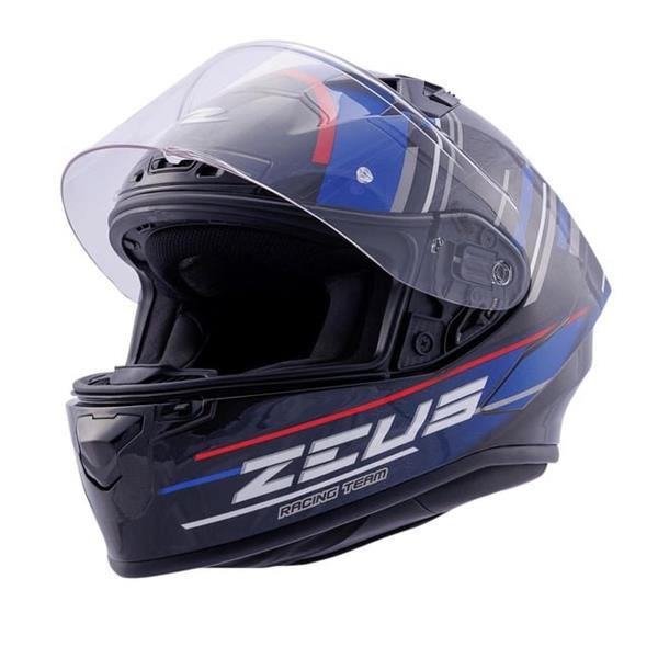 ZEUS KASK/ZS-826 PEARL BLACK BK15 BLUE