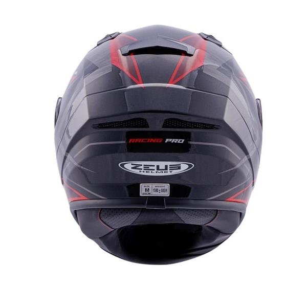 ZEUS KASK/ZS-826 PEARL BLACK BK3 RED