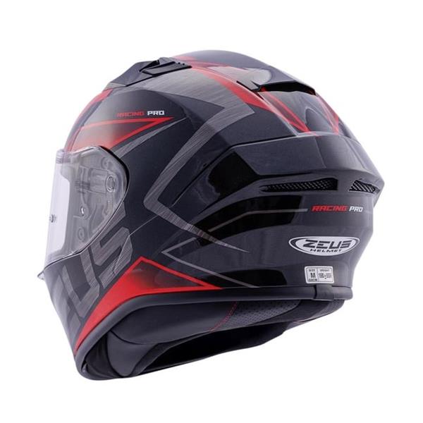 ZEUS KASK/ZS-826 PEARL BLACK BK3 RED