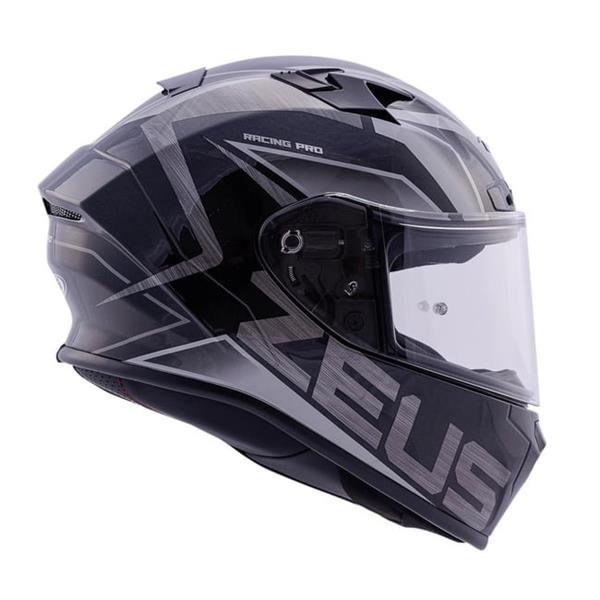 ZEUS KASK/ZS-826 PEARL BLACK BK3 SILVER