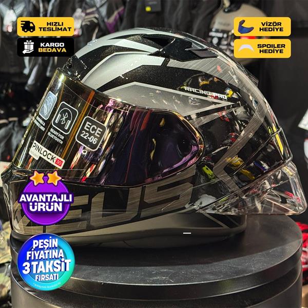 ZEUS KASK/ZS-826 PEARL BLACK BK3 SILVER