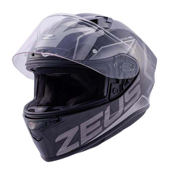 ZEUS KASK/ZS-826 PEARL BLACK BK3 SILVER