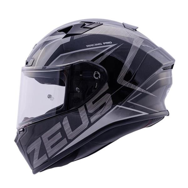ZEUS KASK/ZS-826 PEARL BLACK BK3 SILVER
