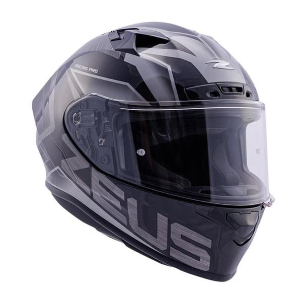 ZEUS KASK/ZS-826 PEARL BLACK BK3 SILVER