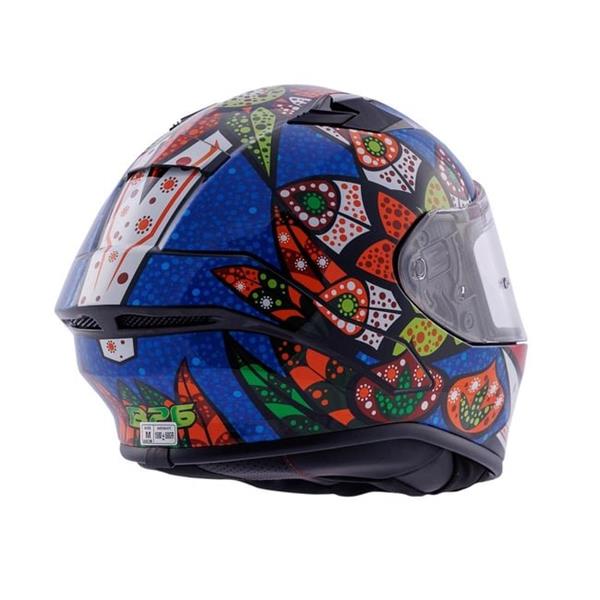 ZEUS KASK/ZS-826 PEARL BLACK BK6 BLUE
