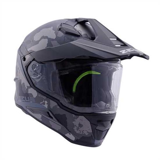 ZEUS KASK/ZS-913 BF6 MATT BLACK GREY BLACK SILVER