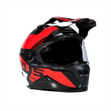 ZEUS KASK/ZS-913 SOLID BLACK/BF8-RED