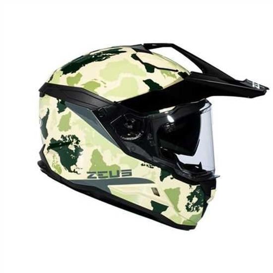 ZEUS KASK/ZS-913 YELLOW BF6 GREEN