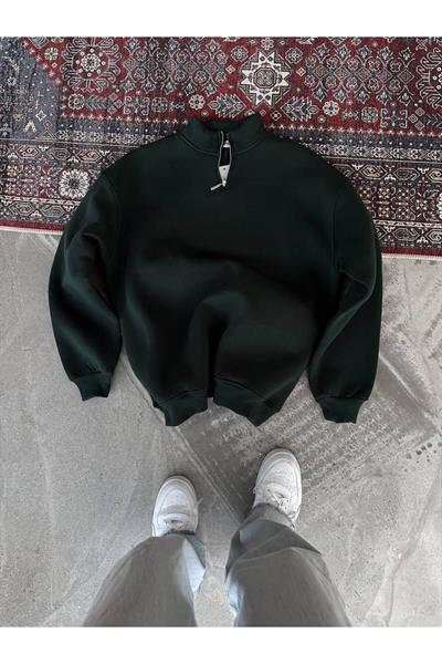 Yarım fermuarlı sweatshirt