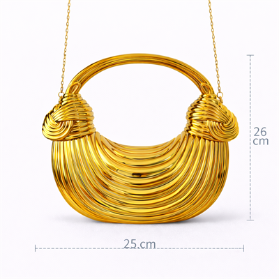 Aura Gold Kadın Zincirli El & Omuz Çantası