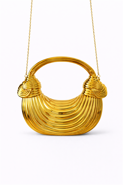 Aura Gold Kadın Zincirli El & Omuz Çantası