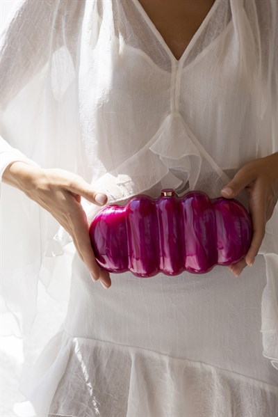 Bloom Fuşya Çapraz Zincir Askılı Omuz ve El Çantası | Clutch