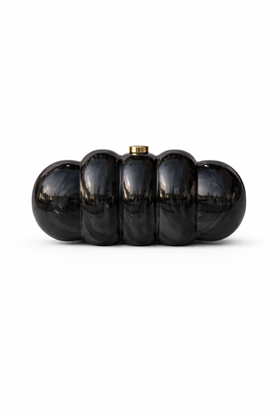 Bloom Siyah Kadın Zincir Askılı Hardcase Clutch Çanta | Gece & Davet
