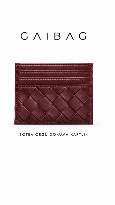 Botea Bordo Örgü Dokuma Kartlık