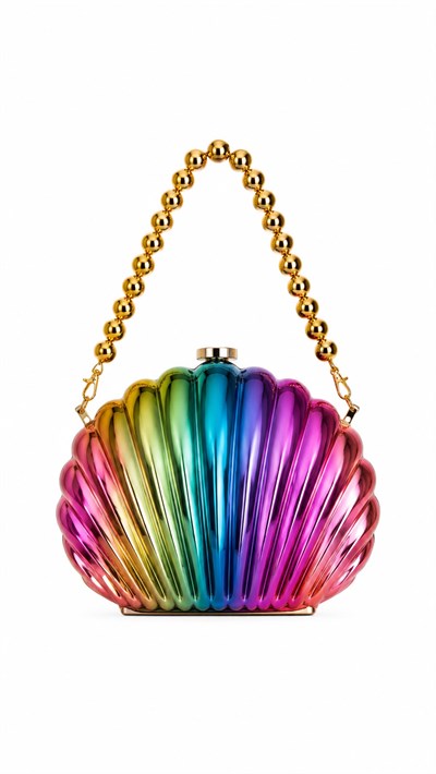 Kadın İstiridye Çanta | Renkli Clutch
