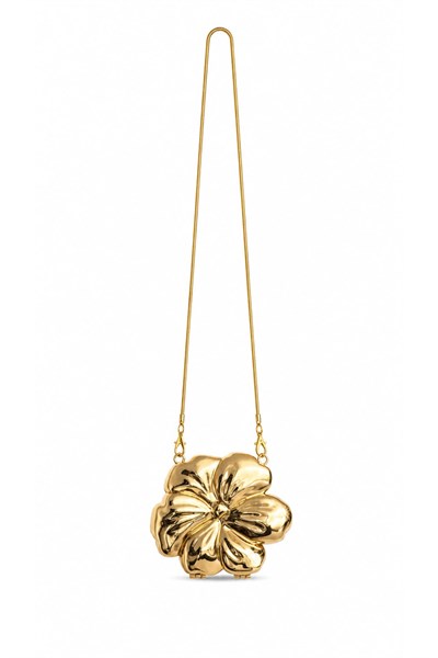 Lotus Gold Zincir Askılı Kadın Mini Çanta