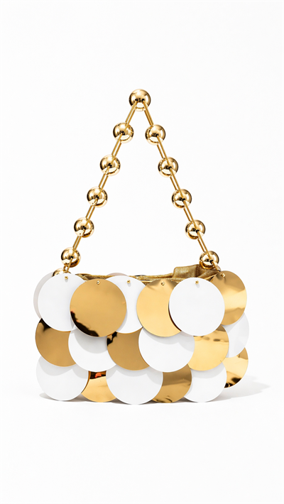 Mirora Puantiye Gold Çanta