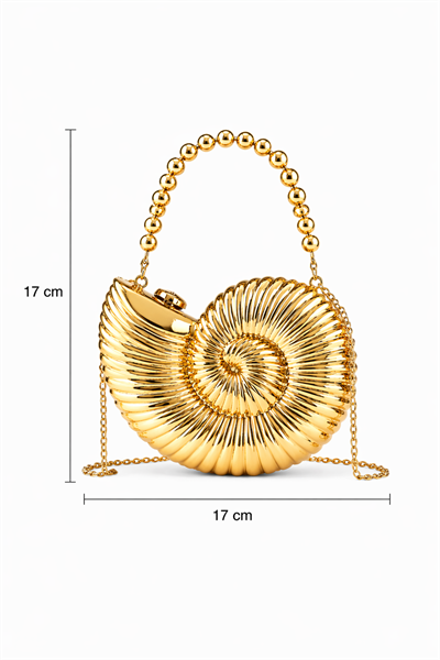 Salyangoz Gold Çanta
