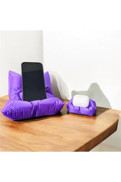 Yastık Temalı Telefon  ve Airpods Tutucu