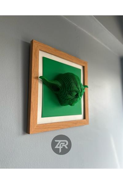 Yoda 3 Boyutlu Çerçeveli Tablo