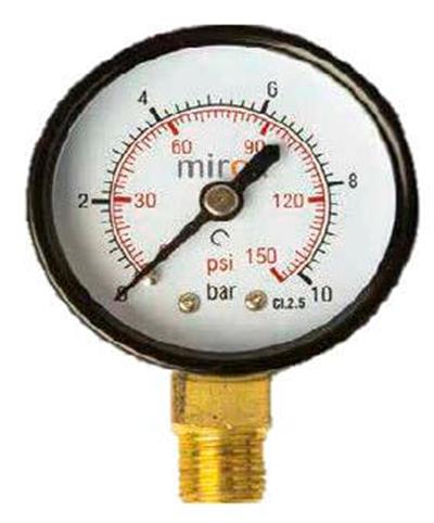 63 mm Alt Bağlantılı Manometre