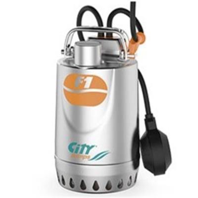  City Pumps F1/50 Paslanmaz Drenaj Pompası Temiz Su Tahliyesi İçin 0.37 kW - 10 mSS