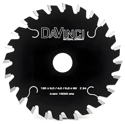 DaVinci 125x3,0/4,0x20mm 24 diş Konik Çizici Testere | Sunta & MDF & Laminant | Endüstriyel TCT Elmas Çizici