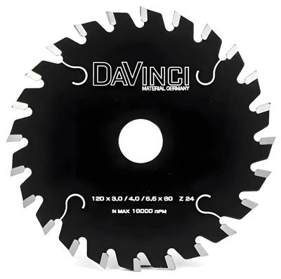 DaVinci 80x2,8/4,0x20mm 10+10 diş Çiftli Çizici Testere | Sunta & MDF & Laminant | Endüstriyel TCT Elmas Çizici