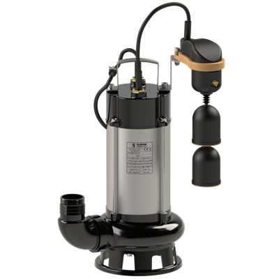 SDF14/2-A Asansör Flatörlü Açık Çarklı Foseptik Dalgıç Pompa | 1.1 kW - 220 V