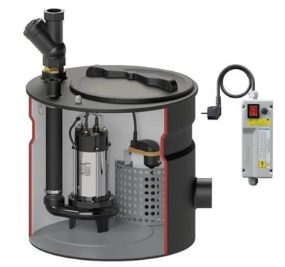 SMAC-1800 A Foseptik Terfi İstasyonu Termoplastik Tanklı | SBRM18/2P A kW - 220 V