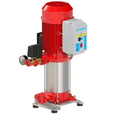 SUMAK SHT 16 A 750/7 EY Tek Pompalı Yangın Hidroforu | 1x5.5 kW - 380 V