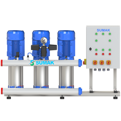 SUMAK SHT32 SERİSİ Frekans Kontrol Panolu Hidrofor | 3 - 11 kW - 380 V