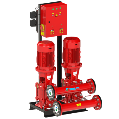 SUMAK SHTA 40/3 - EJY Elektrikli Yangın Söndürme Pompası | 1x11 kW - 380 V