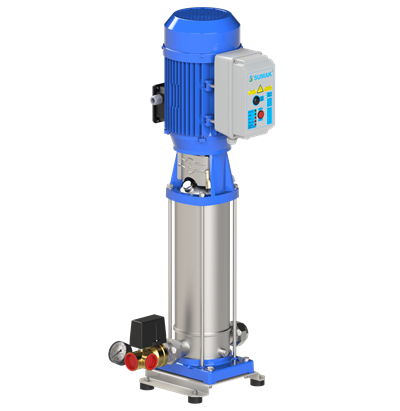 SUMAK SHTP16 A 550/10 Paslanmaz Dik 1 Pompalı Hidrofor | 1x4 kW - 380 V