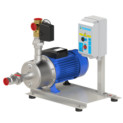 SUMAK SMINOX12A300/3T Paslanmaz Yatay 1 Pompalı Hidrofor | 1x2.2 kW - 380 V