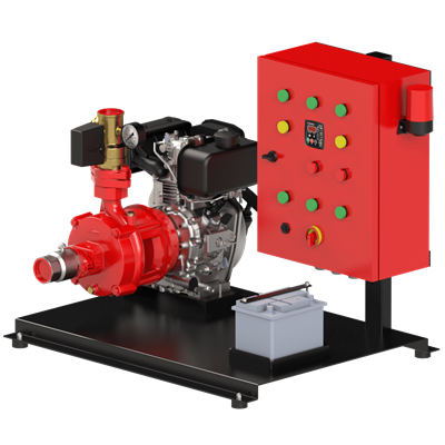 SUMAK SMKT 750/2 DY Dizel Yangın Hidroforu | 1x7.5 HP kW -  V