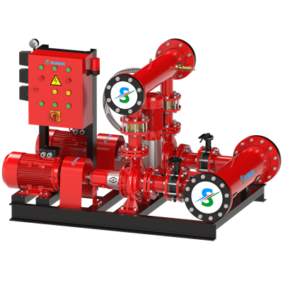 SUMAK SMT250/100 - EY Elektrikli Yangın Söndürme Pompası | 1x75 kW - 380 V