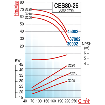 Varan CES 80-26-37002 Uçtan Emişli - Kapalı Kaplinli / EN 733 Yüksek Verimli Endüstriyel Santrifüj Pompa (50 HP / 37 kW) 64 mSS / 220 m3/h