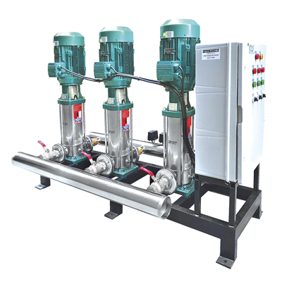 Varan CVF32-6x3 HID  Komple AISI 304 Paslanmaz / Üç Pompalı Endüstriyel Hidrofor (15 HP / 11.2 kW) 109 mSS / 120 m3/h