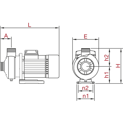 Varan DWB 300/1.1T Paslanmaz / Tek Kademe Endüstriyel OEM Santrifüj Pompa (1.5 HP / 1.1 kW) 20 mSS / 30 m3/h