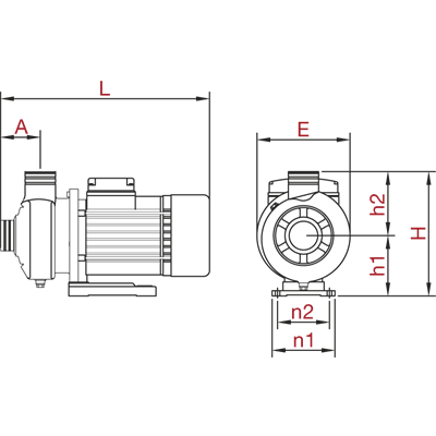 Varan DWB 250/100T Paslanmaz / Tek Kademe Endüstriyel OEM Santrifüj Pompa (1.5 HP / 1.1 kW) 20 mSS / 30 m3/h