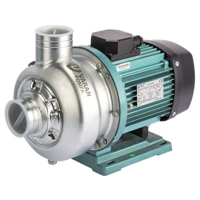 Varan DWK 100 Paslanmaz / Açık Çarklı Endüstriyel OEM Santrifüj Pompa (1 HP/ 0.75 kW) 9 mSS / 3 m3/h