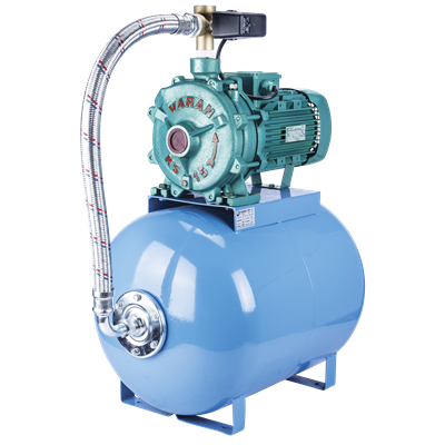 Varan KS-142 HID/80  Çift Kademeli / Endüstriyel 80 LT Tanklı Paket Hidrofor (2 HP / 1.5 kW) 30 - 40 mSS / 7 - 3 m3/h