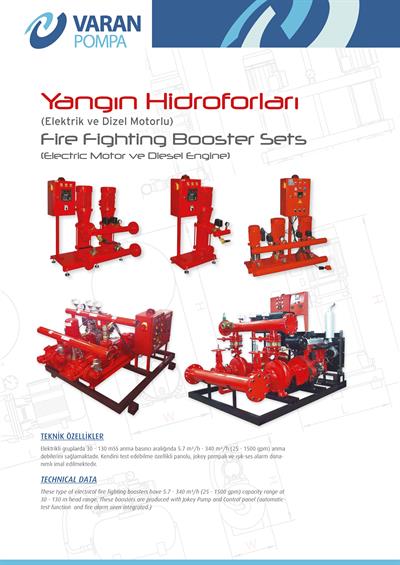 Varan NFPA-20 / Normuna Uygun Yangın Pompası 